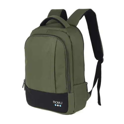 Mochila Molvu U2 color verde ejecutivo para laptop - 15.6"