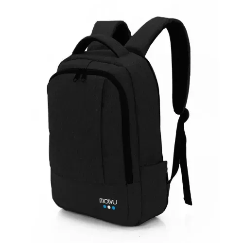 Mochila Molvu U2 color negro para laptop - 15.6"