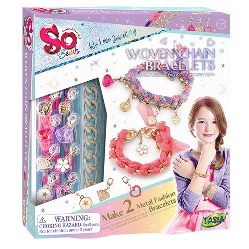 Set De Joyeria So Beads Jr Tejida Y Brillante