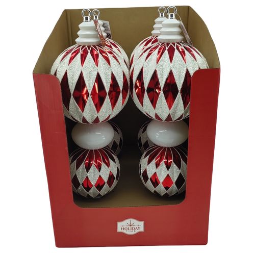 Adorno Colgar Jumbo 23plg Rojo Blanco