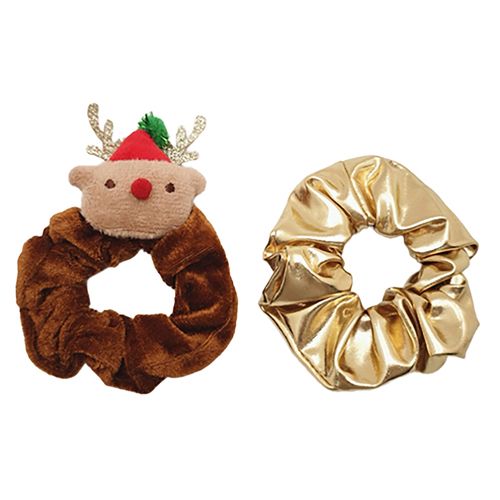 Elasticos Pcabello Navidad 2 Pz