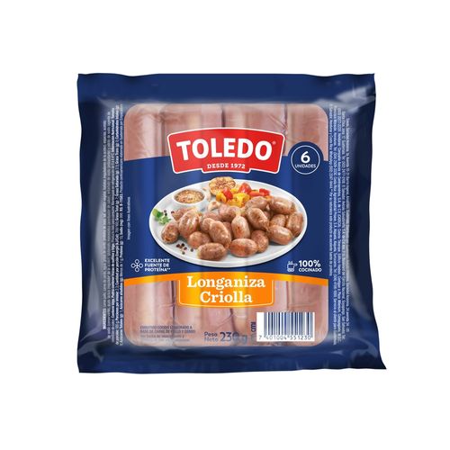 Longaniza Criolla Toledo 6 Unidades - 230gr