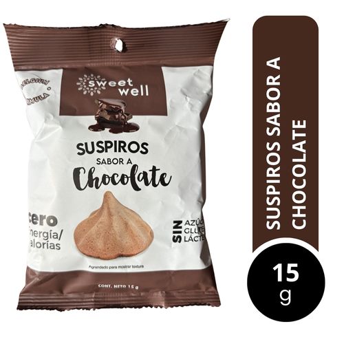 Espumillas Sweetwell de chocolate sin azúcar - 15 g