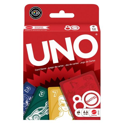 Juego de cartas Mattel Games UNO 80 Aniversario