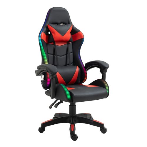 Ht Silla Gaming Roja Luz Led