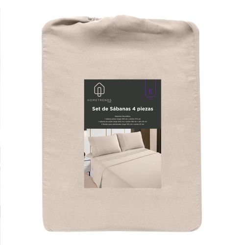 Protectores y Sábanas Home Trends Set De Sabanas De Mf Hometrends King