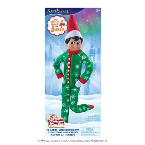Pijama Elf On The Shelf Diseños Copos De Nieve