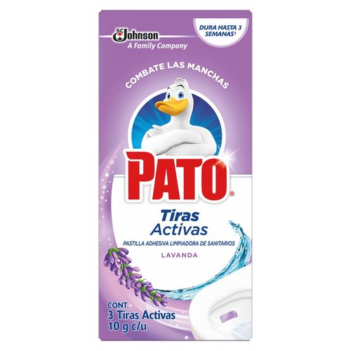 Tiras Activas Pato Lavanda Pastillas Adhesivas Para Sanitario - 3Uds