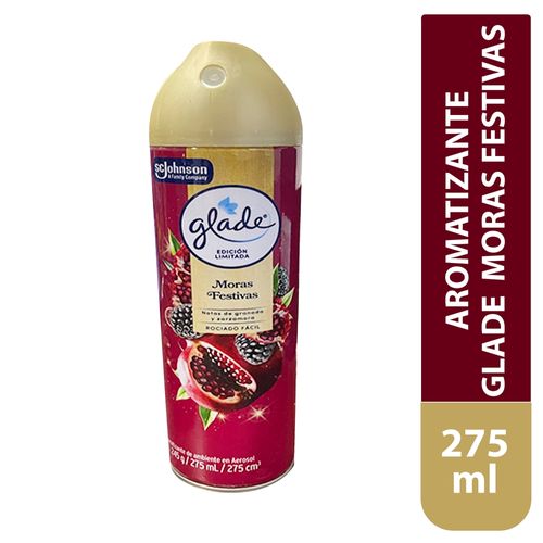 Aromatizante Glade Edicion Limitada Moras Festivas Aerosol 275ml