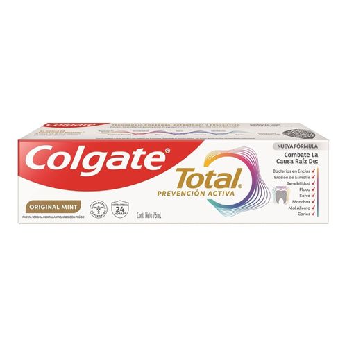 Pasta Dental Colgate Total Original Mint Prevención Activa 75 ml