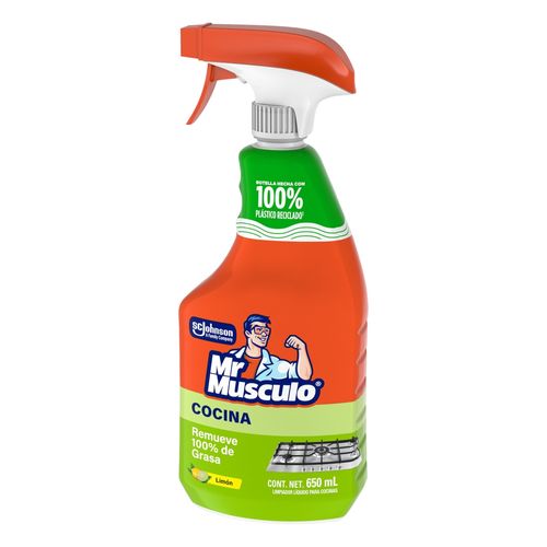 Desengrasante Mr. Músculo Limpiador Líquido para Cocinas Limón - 650 ml