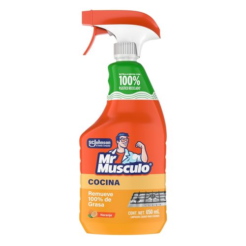 Desengrasante Mr. Músculo Limpiador Liquido para Cocinas Naranja - 650 ml