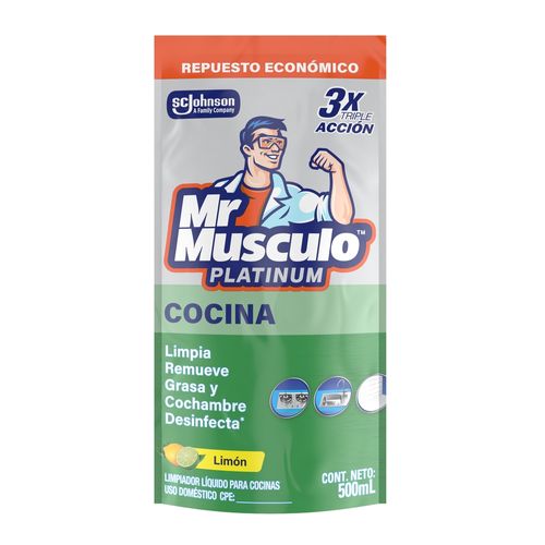 Limpiador Para Cocinas Mr. Músculo Platinum Repuesto - 500 ml