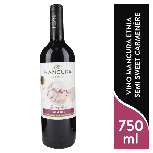 Vino Mancura Etnia Semi Sweet Carmenére - 750ml