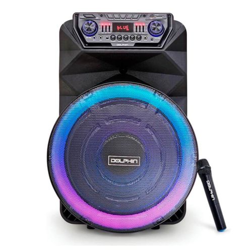 Bocina Dolphin SP-18RBT bluetooth party speaker 4500w negro - 18"