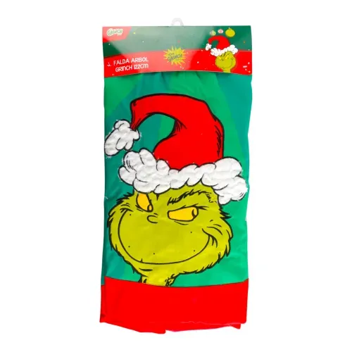 Falda Grinch Para Árbol Navideño - 122 cm