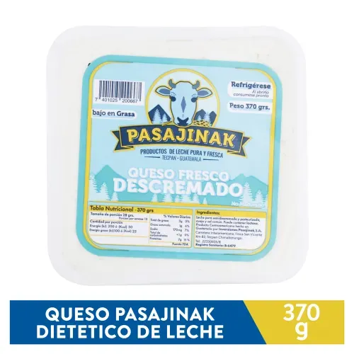 Queso Pasajinak Dietetico De Leche - 370 g
