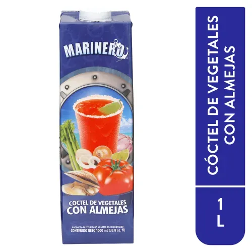Bebida Marinero Coctel de Vegetales Con Almeja- 1 Litro
