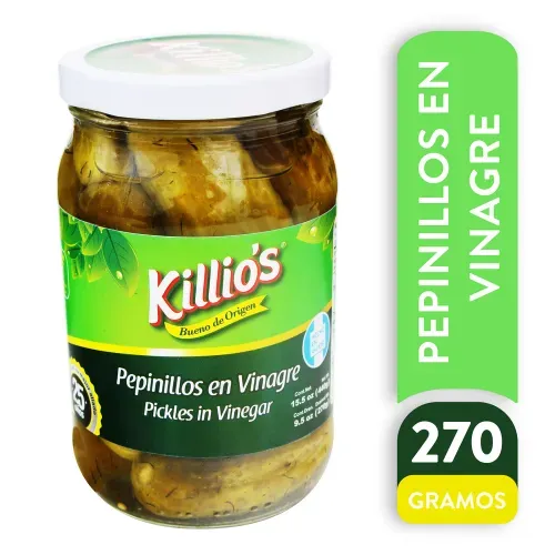 Pepinillos Killios Enteros Vinagre - 270 g