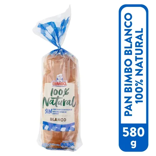 Pan Blanco Bimbo Natural 580g