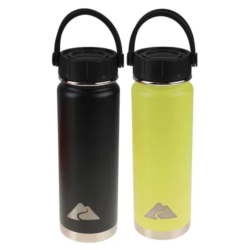 Botella insulada Ozark Trail de acero inoxidable con agarradera capacidad de 24 oz - 2 Pzas
