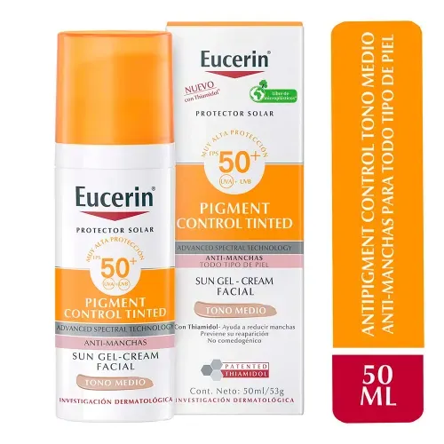 Pigmento Eucerin tono medio Fps 50 - 50 ml