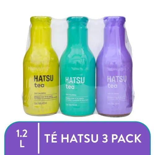 3 Pack Te Frio Hatsu Sin Azucar - 400ml