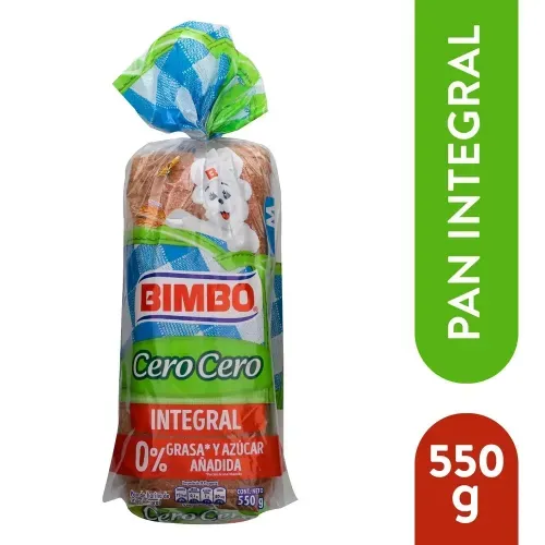 Pan integral cero Bimbo - 550 g