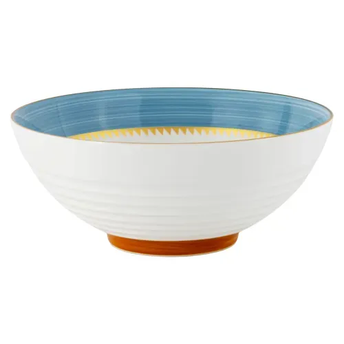 Vajillas Mainstays Ms Bowl 8 Porcelana Color Azul