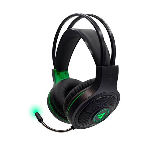 Audífonos Unno Tekno tipo headset HS7235GN 3.5mm y USB brave BRV35 con micrófono gris