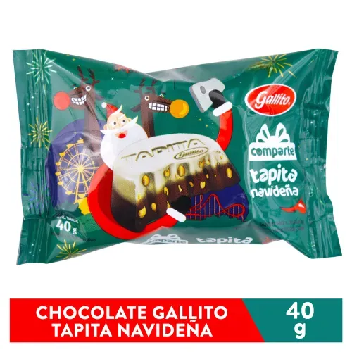Chocolate Gallito Tapita Navideña - 40 g