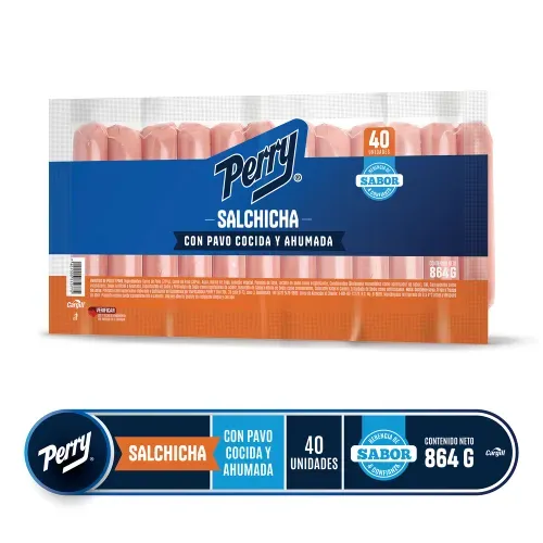 Salchicha de Pavo Cocida y Ahumada Perry - 862 g