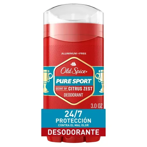 Desodorante Old Spice Para Hombres Sin Aluminio Pure Sport 3.0 Oz 85 g