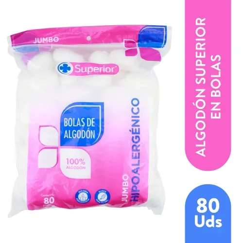 Algodon Superior En Bolas - 80unidades.