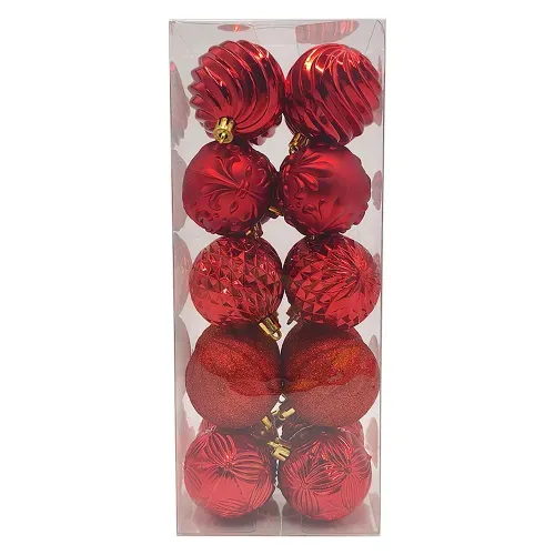 Esferas Rojas 60mm Set 20u