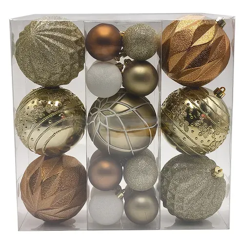 Esfera Set 23u Doradas y Bronce Ce