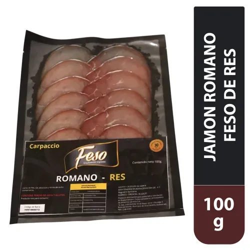 Jamón Feso Romano De Res - 100 g