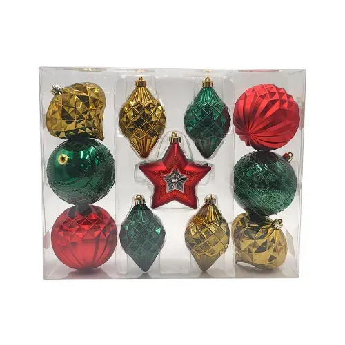 Esferas Surtidas Set 12u Cjoy