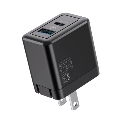 Cargador de pared Maxell PDC-65 de 65W 2 puertos USB C + USB A