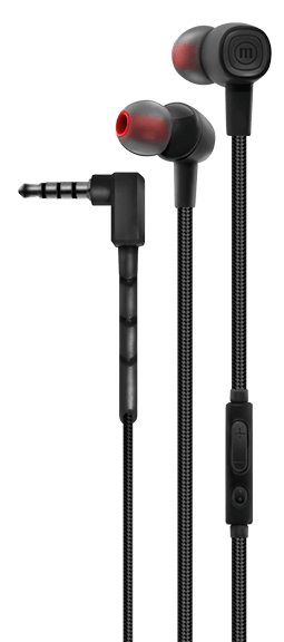 Audífonos Maxell SIN-8 SOLID con micrófono in ear stereo color negro