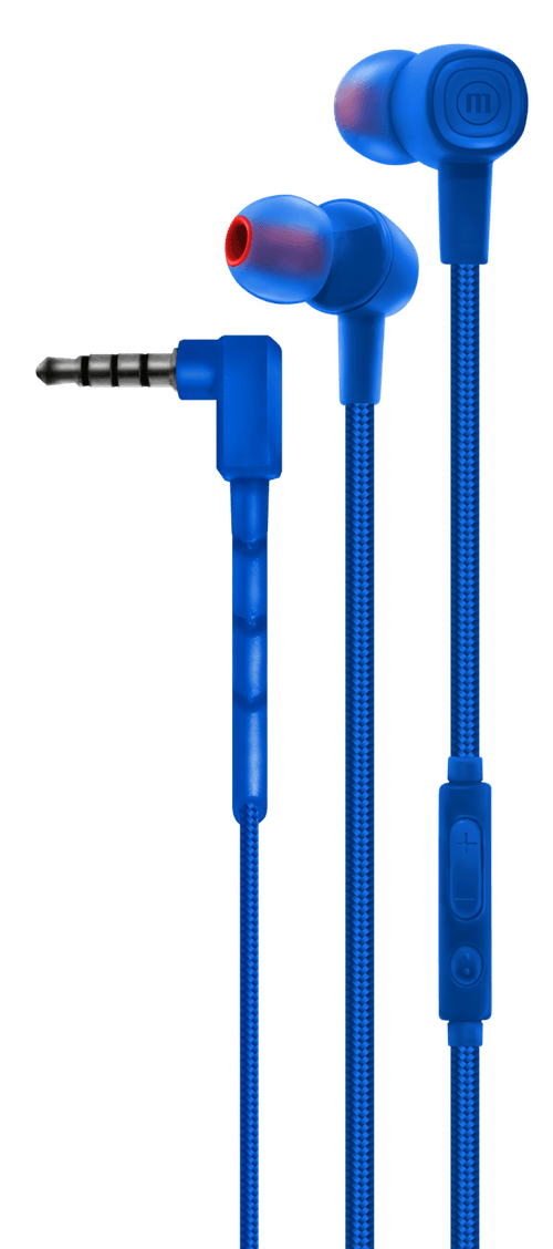 Audífono Maxell SIN-8 SOLID con micrófono in ear stereo okinawa azul