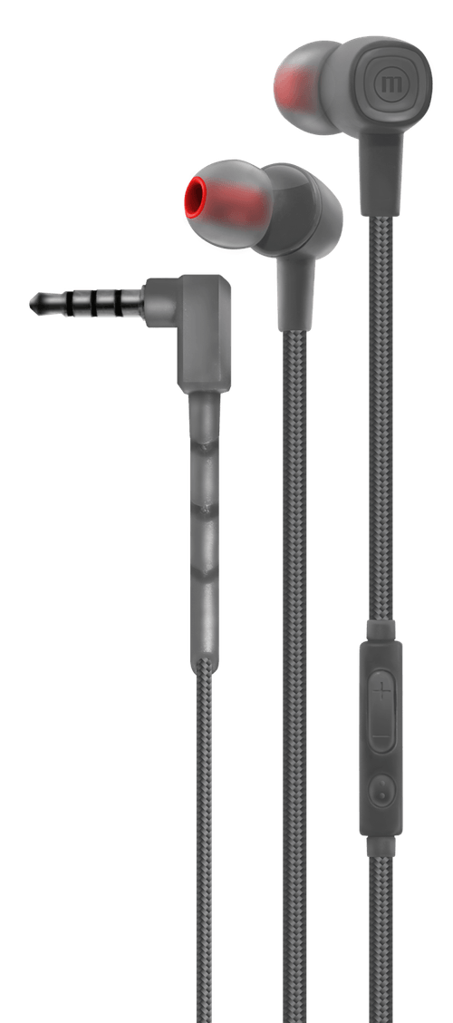 Audífonos Maxell SIN-8 SOLID con micrófono in ear stereo kobe gris