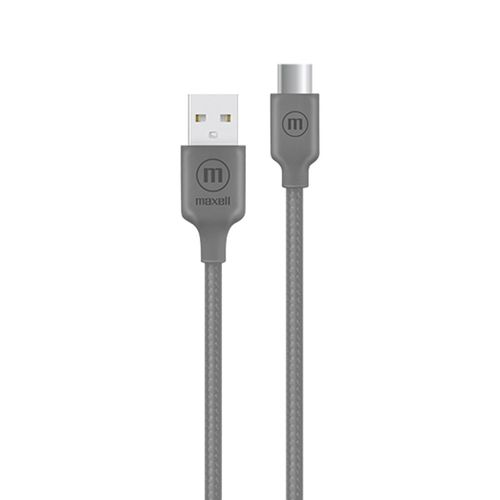 Cable Maxell BRACG-2M trenzado de 2 m USB-C A USB-C color gris