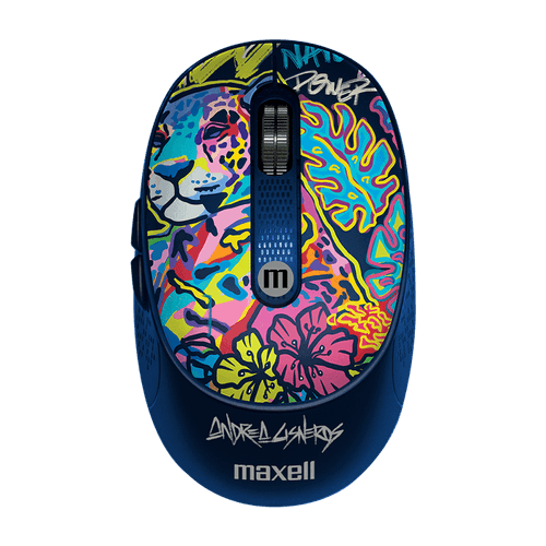 Mouse inalámbrico Maxell MOWL-320 edición limitada diseño de jaguar
