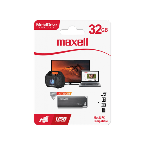 Memoria USB Metal Maxell USBM-32 de 32GB