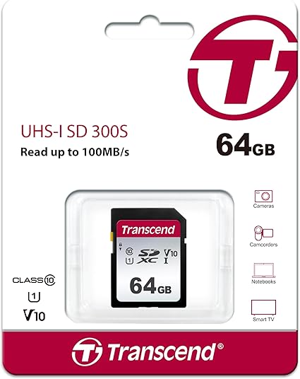 Memoria SD Transcend TS64GSDC300S de 64GB UHS-I U1