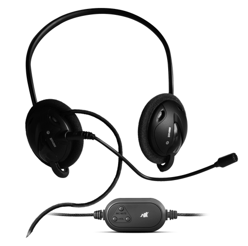 Audífonos Maxell H-MIC NECKBAND almohadillas de espuma con micrófono desmontable USB C