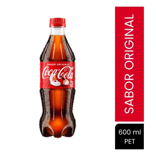 Gaseosa Coca Cola regular - 600 ml