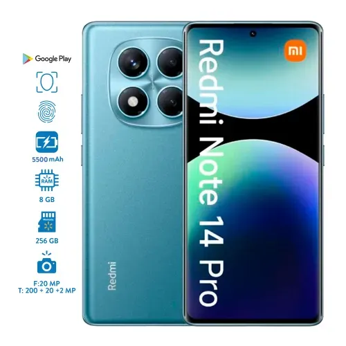 Celular Xiaomi Redmi  Note 14 Pro 8GB RAM 256GB Almacenamiento