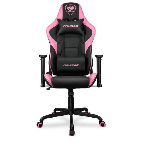 Silla gaming Cougar armor elite eva negro rosado